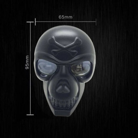 LIU HJG Skull Skeleton 3in1 White Yellow External LED Fog Devil RED DRL Light 30 watt with Voltage Controller Kit Motorcycle Car