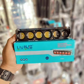 Liu HJG S4 25w, S5 30w, S6 40w Led Lens High Quality Waterproof Motorcycle Dual Color White Yellow Metal Body Fog Light Motorcycle Car