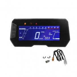Universal Motorcycle Z1 Digital Meter LCD Speedometer Trip RPM Fuel Gauge Clock High Quality with accessories