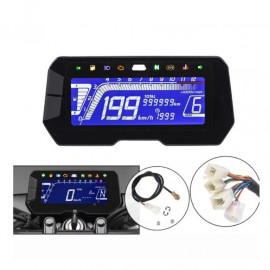Universal Motorcycle Z1 Digital Meter LCD Speedometer Trip RPM Fuel Gauge Clock High Quality with accessories Universal Motorcycle Z1 Digital Meter LCD Speedometer Trip RPM Fuel Gauge Clock High Quality with accessories