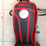 AKE - 1 PC Motorcycle Motorbike Fuel Tank Pad Silicone Suzuki GD110 Non Slip Pad With Double Tape