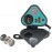 AKE - 3 in 1 Motorcycle Mobile Charger MC08-25 YF-286-B – Dual USB & Type-C Fast Charger, Ciga-rette Lighter Socket, Voltmeter & Temperature Display