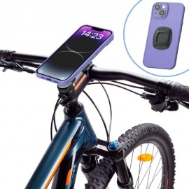 AKE - Universal Motorcycle & Bicycle Phone Holder | Shock-Absorbing Quick Lock Stand for MTB, Scooter & Motorbikes | 360° Rotating Smartphone Mount