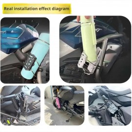 AKE - Universal 360° Rotatable Motorcycle Cup Holder  Anti-Shake Water Bottle Mount for Handlebars & Crash Bars  Durable Nylon Mount for MTB, Touring & Commuter Bikes