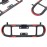 AKE - Premium 16 Gauge ABS Coated Motorcycle Crash Guard / Leg Guard / Safe Guard For Yamaha YBR 125, YBR-G, YBZ, Suzuki GS150, GS150SE, GR150, GD110, Honda Pridor 100 | Universal Bike Leg Protection Heavy Duty Frame Slider