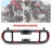 AKE - Premium 16 Gauge ABS Coated Motorcycle Crash Guard / Leg Guard / Safe Guard For Yamaha YBR 125, YBR-G, YBZ, Suzuki GS150, GS150SE, GR150, GD110, Honda Pridor 100 | Universal Bike Leg Protection Heavy Duty Frame Slider