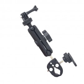Motorcycle Handlebar Mount 360 Rotation Angle Adjustable for Action Sports cam GoPro Hero Motorbike Multi Function Super Clamp for Cycling Panoramic Video