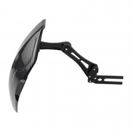 AKE - Universal Adjustable Motorcycle Rear Fender | Carbon Fiber Texture Mudguard with Aluminum Alloy Bracket | Splash Protection for 125cc-600cc Bikes & Scooters
