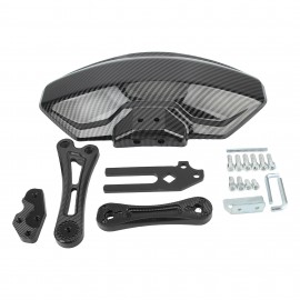 AKE - Universal Adjustable Motorcycle Rear Fender | Carbon Fiber Texture Mudguard with Aluminum Alloy Bracket | Splash Protection for 125cc-600cc Bikes & Scooters