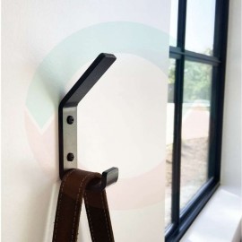 High-Density Aluminum Helmet Wall Mount Hanger | Anti-Rust & Powder Coated Heavy-Duty Rack for Motorcycle Gear, Jackets & Bags
