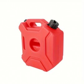 AKE - 5L Portable Jerry Can Fuel Bottle | Lockable Extra Reserve Petrol & Diesel Tank | Heavy-Duty Motorcycle Gasoline Container with Built-in Spout | Touring Fuel Bottle