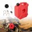 AKE - 5L Portable Jerry Can Fuel Bottle | Lockable Extra Reserve Petrol & Diesel Tank | Heavy-Duty Motorcycle Gasoline Container with Built-in Spout | Touring Fuel Bottle