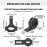 AKE - HJG 2PC Universal Heavy-Duty LED Fog Light Mount Brackets & Crash Bar Clamps for Motorcycles Clamp Brackets Adjustable Spotlight Mount Holder support for Cafe Racers Bikes model J-S05