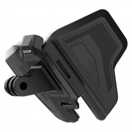 BSDDP 2nd Gen Motorcycle Helmet Chin Mount for Action Cameras – Flexible Strap Clamp Holder for GoPro Hero 12/11/10, Insta360 X3/X4/Ace Pro, DJI Action 4/Osmo Pocket 3