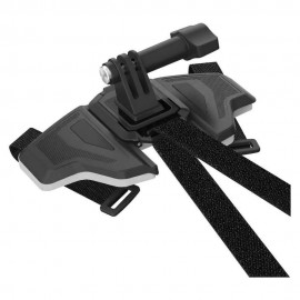 BSDDP 2nd Gen Motorcycle Helmet Chin Mount for Action Cameras – Flexible Strap Clamp Holder for GoPro Hero 12/11/10, Insta360 X3/X4/Ace Pro, DJI Action 4/Osmo Pocket 3