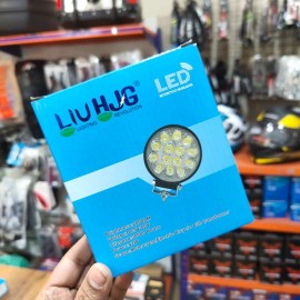 HJG 12-14 Beads External Motorcycle LED Focus Lights - 36W/42W Multi-Function White, Yellow & Flasher Models