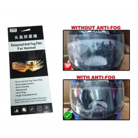 Universal Anti-Fog Patch Visor Film for Helmet / Rainproof High Definition, Long Lasting Anti-Fogging with Wide Visual Field - High Quality