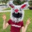 Cute Motorcycle Helmet Cover Cartoon Plush Helmet Hat Long Eared Bunny Rabbit Fun Riding Helmet Protective Cover