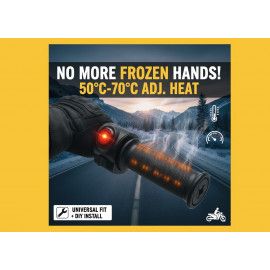 Upgrade Adjustable Motorcycle Handlebar 22mm Electric Heated Handle Heating Grip Touring Heated Grip