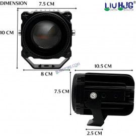 HJG Laser Cannon Fog light | 80W Dual-Colour LED Projector | 500m High Beam (2pc)