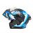 JIEKAI Motorcycle Helmet 902 Feather Blue White Motorcycle Uncovered Helmet Flip up Chin Double Visor Full Face New Model
