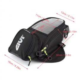 Waterproof Fuel Bag Magnet Navigation Saddlebag Large Transparent Window Motorcycle Backpack Navigation Bag Motorcycle
