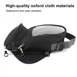 Waterproof Fuel Bag Magnet Navigation Saddlebag Large Transparent Window Motorcycle Backpack Navigation Bag Motorcycle
