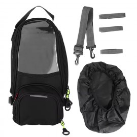 Waterproof Fuel Bag Magnet Navigation Saddlebag Large Transparent Window Motorcycle Backpack Navigation Bag Motorcycle