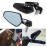 Universal 22mm CNC Aluminum Bar End Mirrors - 360° Adjustable Rearview Side Mirrors for Custom Motorcycle Modification