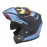 Scorpion Modular Flip-Up Motorcycle Helmet - Dual Visor Matt Finish - Blue Black