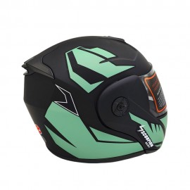 Scorpion Modular Flip-Up Motorcycle Helmet - Dual Visor Matt Finish - Olive Green Black