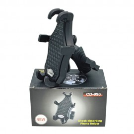 Shockproof Motorcycle Phone Holder - Adjustable Handlebar Mount for 4.7-7 inch Smartphones - Best for Motovlogging CD-996