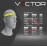 Vector VT 260 Modular Flip-Up Helmet - Dual Visor with Reflector - DOT Certified Matt Black Neon