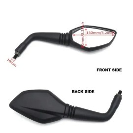 Motorcycle Rear View Mirrors KTM Duke Style Pentagon Side Mirrors Angular Bike Mirrors – Universal 10mm Thread for Street Bikes