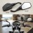 Motorcycle Rear View Mirrors KTM Duke Style Pentagon Side Mirrors Angular Bike Mirrors – Universal 10mm Thread for Street Bikes