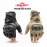 BSDDP Fingerless Tactical Motorcycle Gloves Mobile Friendly – Hard Knuckle Protection & Breathable Leather (Black & Khaki)