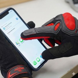 BSDDP All-Season Motorcycle Racing Gloves - Mobile Friendly Breathable Protection with Hard Shell Fist Protector
