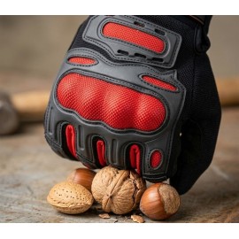 BSDDP All-Season Motorcycle Racing Gloves - Mobile Friendly Breathable Protection with Hard Shell Fist Protector
