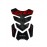 Universal Resin Motorcycle Fuel Tank Pad Protectors Tank pad - Anti-Scratch Gloss Black for Honda, Yamaha, Suzuki & Custom Bikes