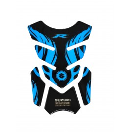 AKE - Suzuki Team Type R 3D Gel Tank Pad Set - Type R Resin Fuel Tank Protector Anti-Scratch Kit for GD110 GS150, GS150SE & GR150