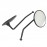 Universal Round Motorcycle Side Mirrors - 10cm Classic Rear view Convex Mirrors with 8mm Thread for Motorbikes & E-Bikes