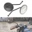 Universal Round Motorcycle Side Mirrors - 10cm Classic Rear view Convex Mirrors with 8mm Thread for Motorbikes & E-Bikes