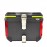 AKE - Motorcycle JDR 45L Square Shape Aluminium Tail Box Top Box with Integrated LED Lights Handle Detachable dual lock Carbon Fibre Black