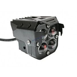 Original HJG 3-in-1 HJG Fog Light: 120W-12V Red, White, Yellow! Illuminate Your Ride with 4 LED Laser Widelight. Perfect for Bike, Car, Thar, Jeep Adventures