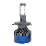HJG Original 50W H4 LED Headlight | 8000LM w/ Turbo Cooling Fan | White/Color (1pc)
