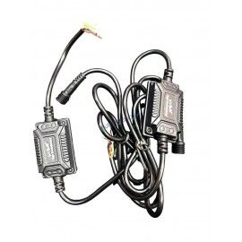 HJG CO-2 30W plus 30W 60W (30 * 2) Future 1 LED Mini Drive Light Red Devil Eye Light Co2 Multiple Connecting Red Yellow White Color With Wiring Harness Kit