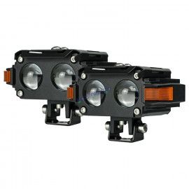 HJG Hazard S60 Fog light 80W | Double 2 Lens Projector Red DRL & Amber Hazard