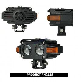 HJG Hazard S60 Fog light 80W | Double 2 Lens Projector Red DRL & Amber Hazard