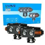 HJG Hazard S60 Fog light 80W | Double 2 Lens Projector Red DRL & Amber Hazard