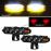 HJG Hazard S62 Foglight 160W | Quad 4 Lens Projector Red DRL & Amber Hazard